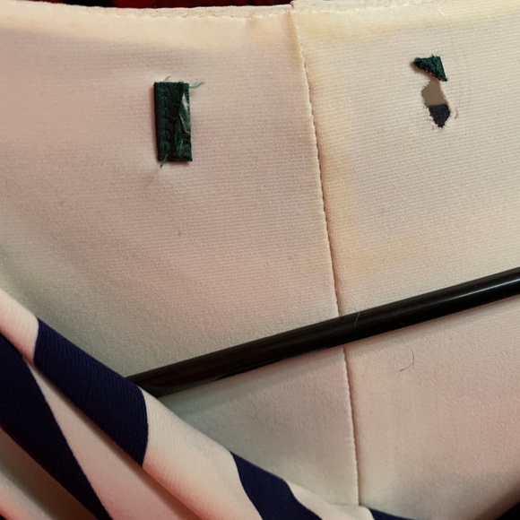 Ralph Lauren Navy & White Striped Dress, Size 6 - Picture 5 of 8